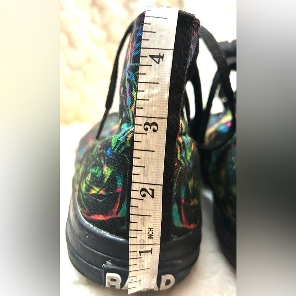 RAAD Black Multicolor Lace up High Top Sneakers Women’s size 7.5W Men’s size 6M - Picture 10 of 13